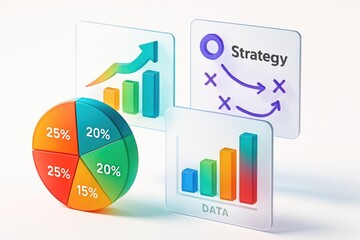 Poster - Business strategy data analysis growth charts