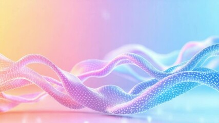 Poster - digital flowing forms: a stunning digitally created artwork showcasing fluid, luminous forms that se