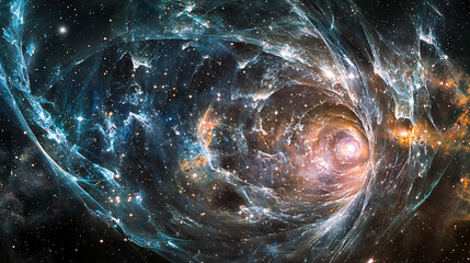 Poster - Majestic and very large spiral shaped object standing out against the clear blue sky in bright daylight.