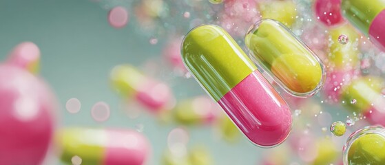 Poster - Futuristic Molecular Diagnostics Capsules with Digital Data Streams and Holograms in Advanced Pharmaceutical Lab for Innovative Drug Development