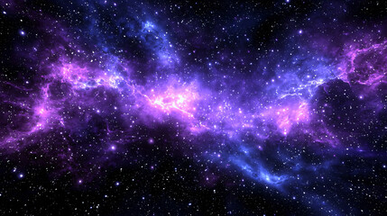 Poster - Ethereal nebula surrounded by distant stars in the cosmic night sky representing galactic beauty.