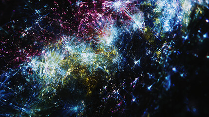 Poster - Spectacular display of fireworks illuminating the night sky with colorful explosions and designs.