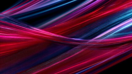 Fototapete - Vibrant Abstract Stripes with Dynamic Flow