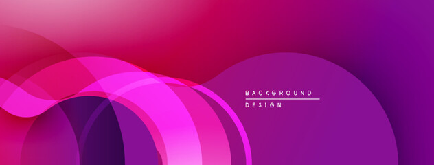 Aufkleber - Abstract vibrant layers create flowing gradient effect. Modern design, perfect backdrop for digital projects.