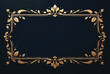 © Art Universe - Ornate rectangular gold frame with intricate leafy design on dark background—classic, elegant, and sophisticated style.
