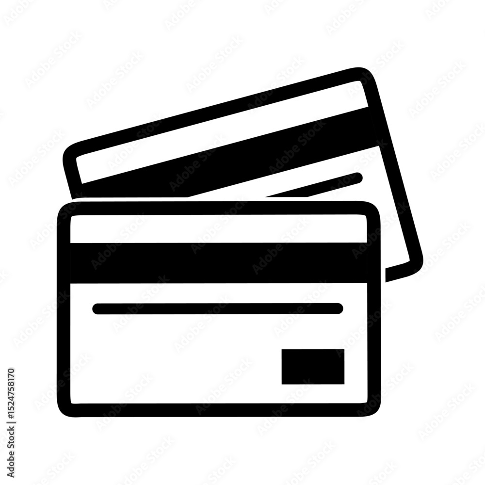 payment card icon on white background