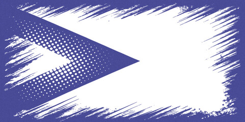 Aufkleber -  creating a modern and artistic look  modern abstract design featuring a blue triangle filled halftone dots and grunge texture in blue and white color for graphic design.
