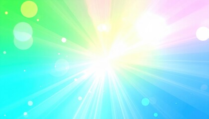 Aufkleber - Radiant light burst abstract art digital background colorful spectrum vibrant atmosphere visual concept for design