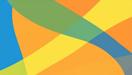Poster - Colorful abstract shapes in dynamic patterns digital artwork vibrant environment creative viewpoint modern concept
