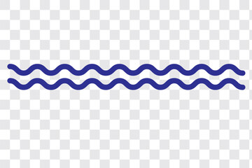 Wall Mural - Water wave, sea wave set. Zigzag line. Water logo, symbol vector collection.