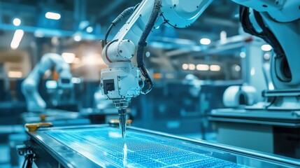 Poster - Automated Manufacturing, Robotic Precision in Modern Industry