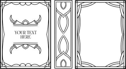 Leinwandbilder - This is a book cover with beautiful symmetrical matt front, center and back.