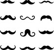 © Motin - Mustache Icon Set. Vector set of hipster mustache