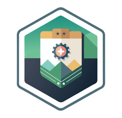 Poster - Minimalist App Development Logo Design-Version 6