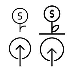 Wall Mural - vector arrow icon set design for business and finance