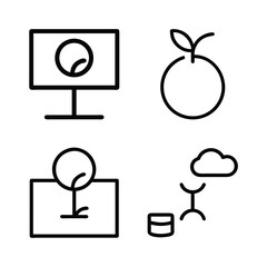 Wall Mural - set of doodle vector icons for web design illustration business and internet symbols