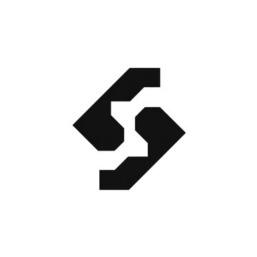 vector icon combining letter S and subscribe symbol (bell or play)