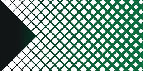 Poster - premium geometric futuristic background for banner or presentation or greeting card with green gradient square background