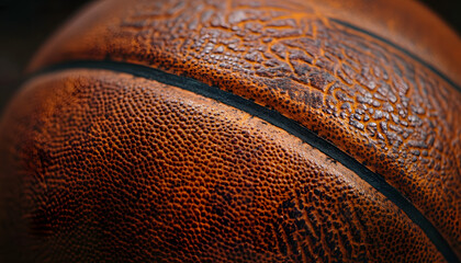 leather basketball as a background