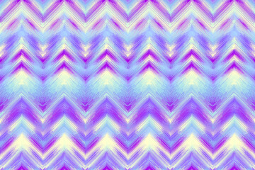 Aufkleber - Blue and purple noise chevron pattern. Abstract Geometric Pattern of Interlocking Zigzags in Shades of Purple and White. Seamless vector
