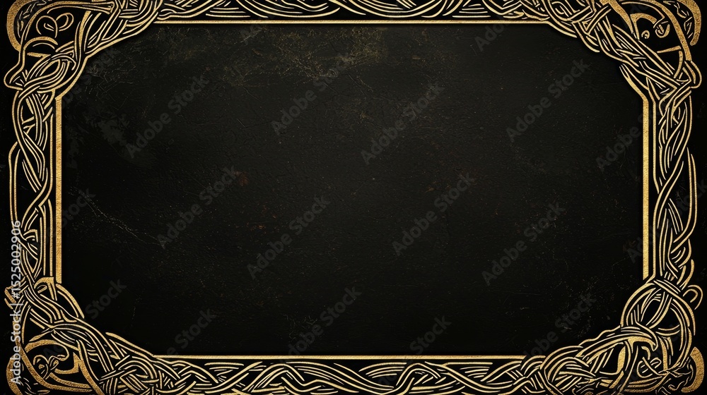 Scandi Pattern Frame Stunning Scandinavian frame design featuring ancient Celtic and Viking ...