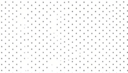 Poster - A repeating pattern of small, dark gray stars on a white background, creating a dense, textured effect