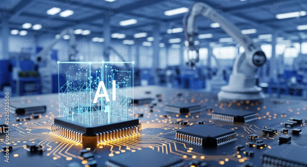 AI artificial intelligence technology concept. Machine learning, deep ...
