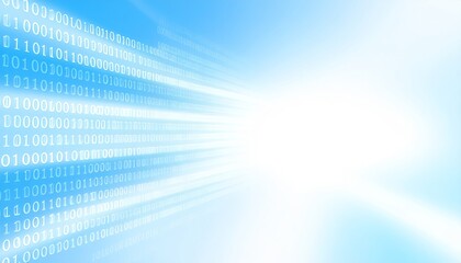 - business, abstract blue background, blur computer code