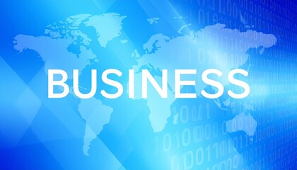  - business, abstract blue background, blur computer code