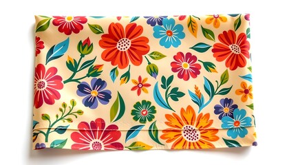 Poster - a floral pattern fabric that looks lovely. with colorful flowers