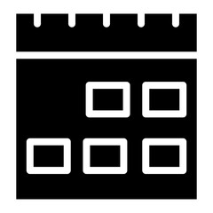 Poster - calendar vector icon