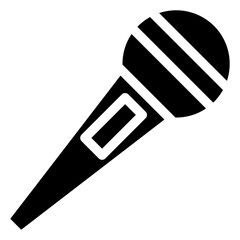 Poster - microphone vector icon