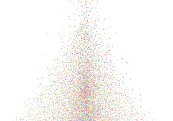 Poster - Pastel confetti explosion isolated on transparent background