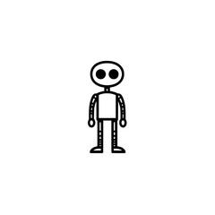 Poster - Futuristic Humanoid Robot Icon
