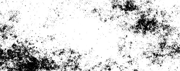 Poster - A dynamic blend of black and white textures reveals an abstract composition filled with random specks and scattered details. The texture grange bg.
