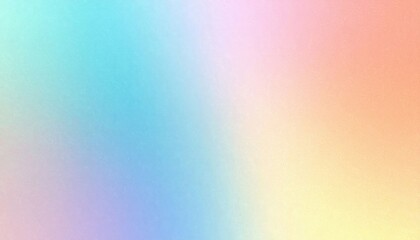 Poster - Rainbow Pastel Gradient Background