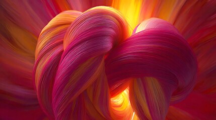 Aufkleber - Swirling threads of color create depth