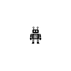 Poster - Vector Icon of a Walking Robot 