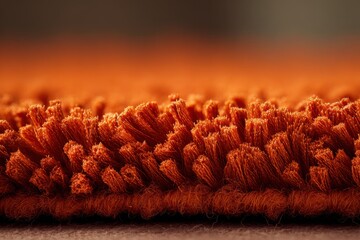 Poster - Exploring the intricate chenille texture with soft shadows in a warm, inviting setting