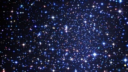 Poster - Sparkling stars forming a beautiful night sky background