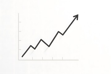 Poster - Simple Line Graph Demonstrating Steady Growth Trend Over Time