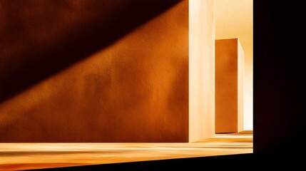 Poster - Abstract architecture with light and shadow