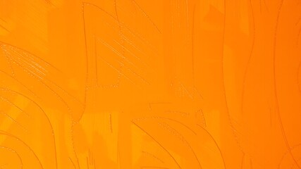 Poster - Bright orange textured surface with organic brushstrokes and subtle lines