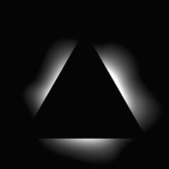Poster - Triangle illuminate light frame