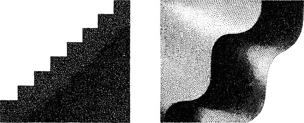 Poster - Vintage engraving with stippling and halftone texture for artistic designs
