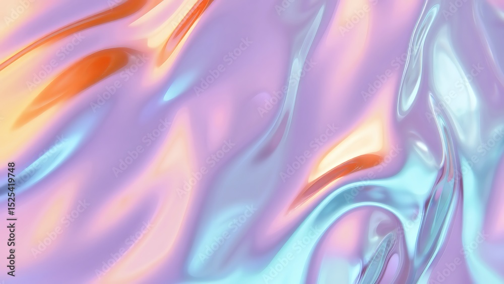 Holographic texture iridescent background abstract design pastel colors ...