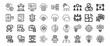 © pixelVista - Global finance technology ai business innovation icons