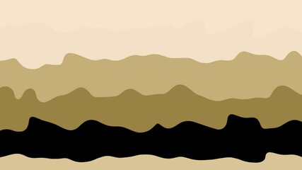 Poster - Abstract minimalist beige and black fluid shapes artistic design for modern backgrounds and creative visuals