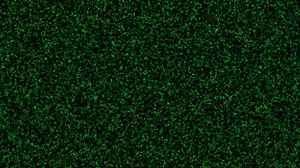 Poster - Abstract green pixelated background forming a digital texture with noise and grain visual effects suitable for futuristic design
