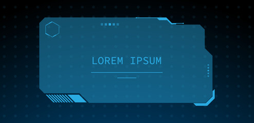 Leinwandbilder - Modern technology text boxes vector illustration